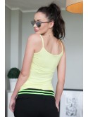 Top with thin straps, yellow 1605 - Online store - Boutique